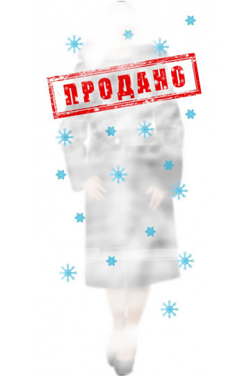 Женственная черная мутоновая шуба с капюшоном с отделкой песца и каракуля